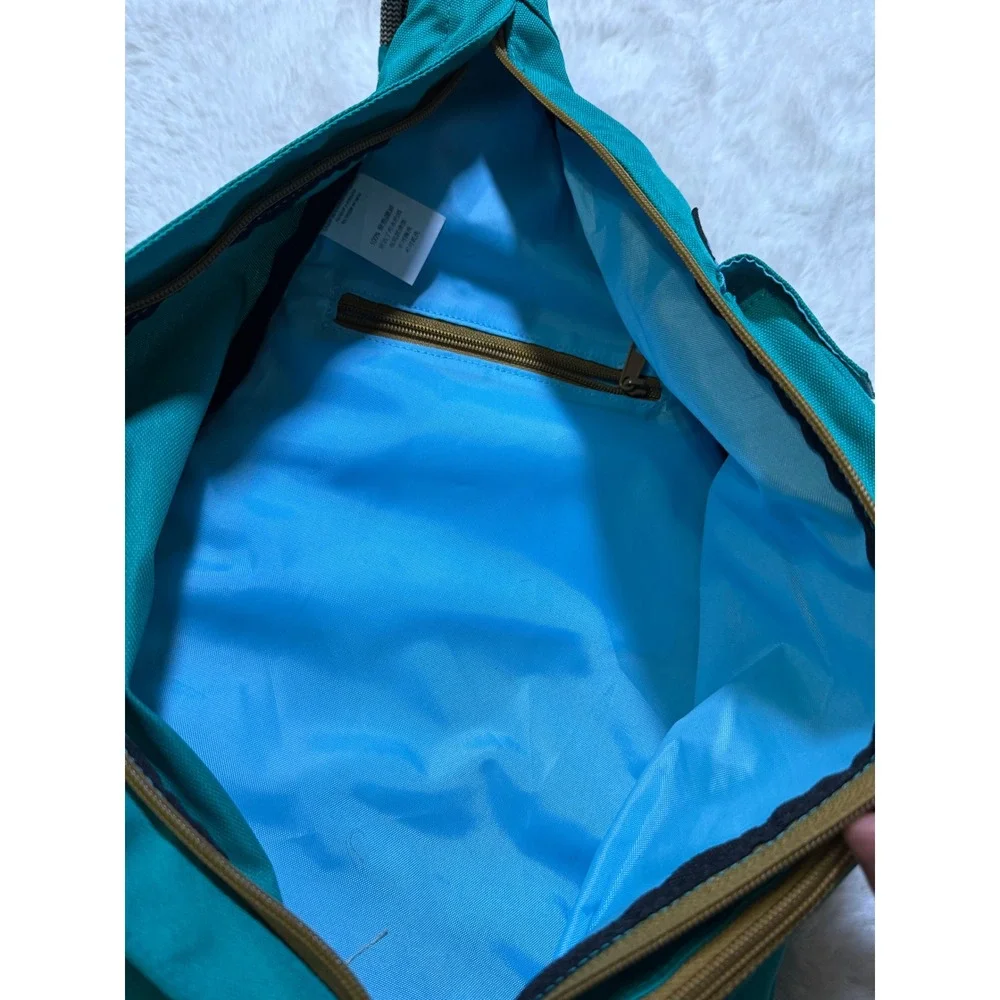 Kavu Rope Bag Teal Canvas Sling Crossbody Backpack Hiking Gorpcore Travel
